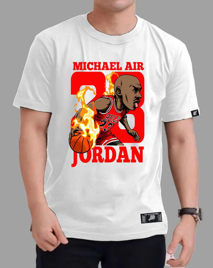 NBA ANIME MICHAEL JORDAN "23" ROUND NECK REGULAR FIT PREMIUM DESIGN