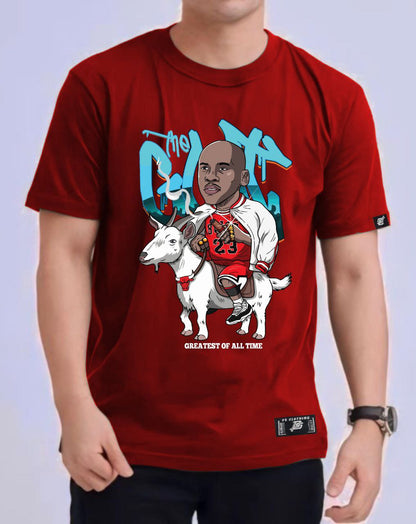 NBA ANIME "MICHAEL JORDAN THE GOAT" ROUND NECK REGULAR FIT PREMIUM DESIGN