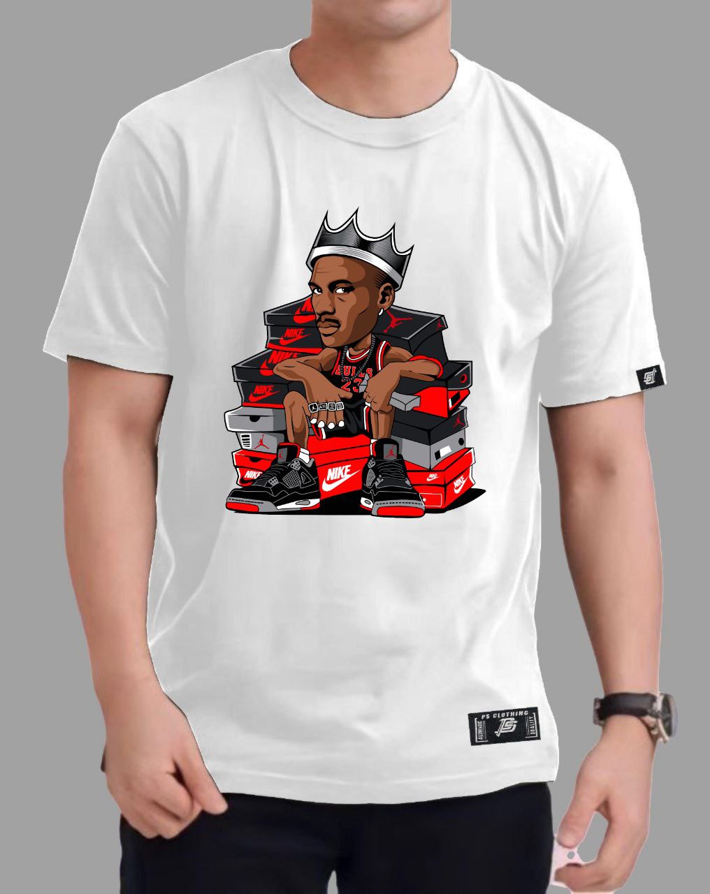 NBA ANIME "MICHAEL JORDAN" ROUND NECK REGULAR FIT PREMIUM DESIGN