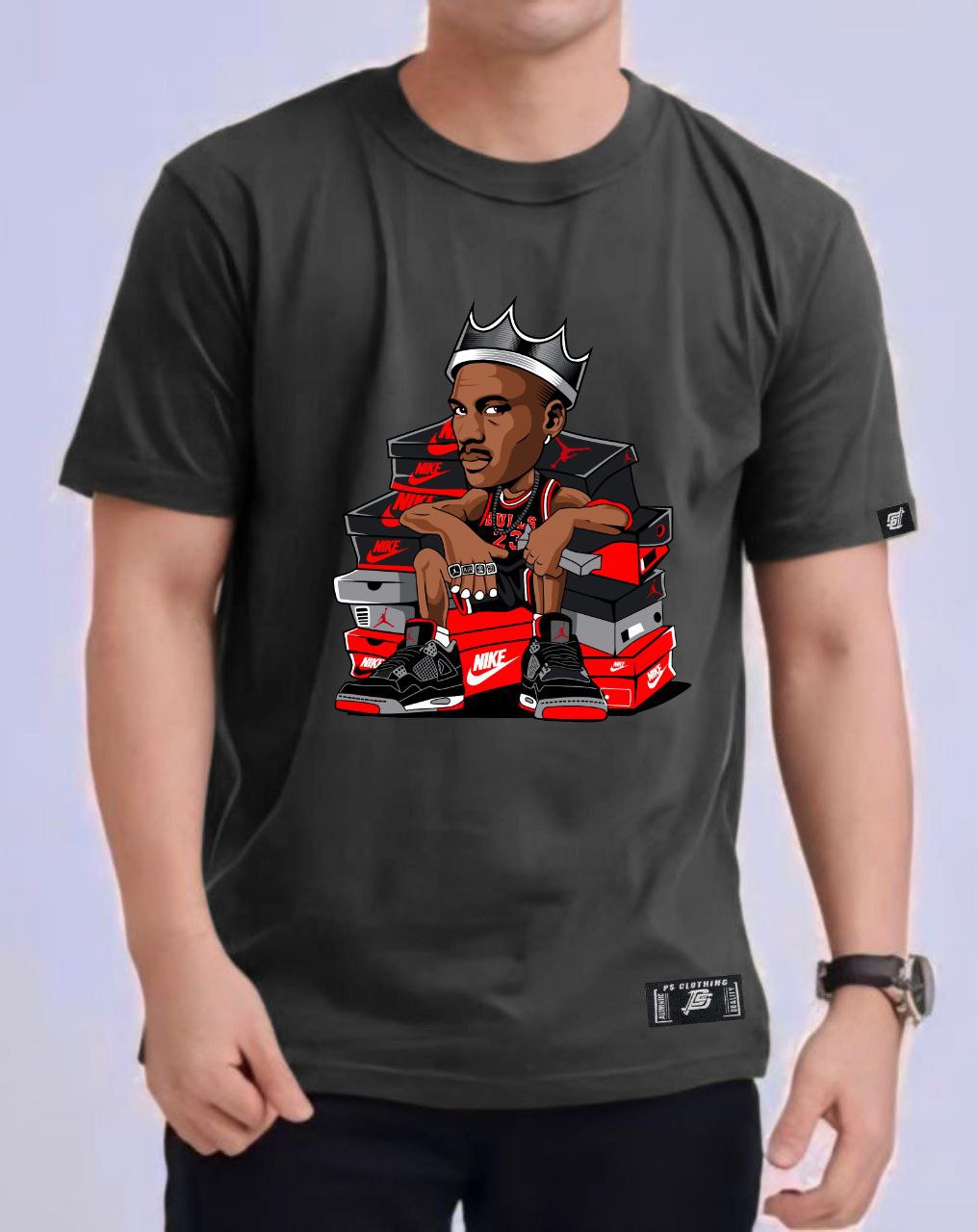 NBA ANIME "MICHAEL JORDAN" ROUND NECK REGULAR FIT PREMIUM DESIGN