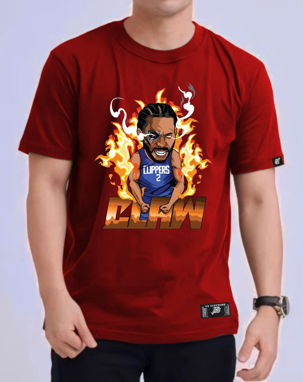 NBA ANIME "KAWHI LEONARD" ROUND NECK REGULAR FIT PREMIUM DESIGN