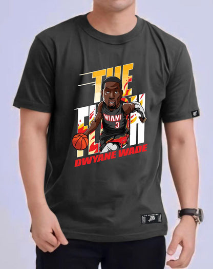 NBA ANIME "DWYANE WADE" ROUND NECK REGULAR FIT PREMIUM DESIGN