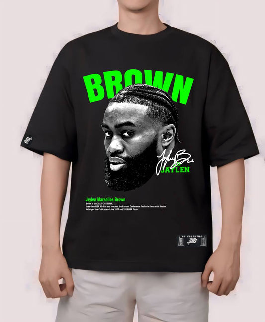 NBA HEADS "JAYLEN BROWN" VERSION 2 OVERSIZE PREMIUM SHIRT