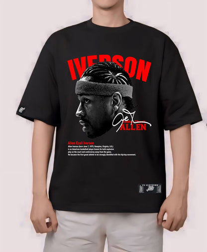 NBA HEADS "ALLEN IVERSON" VERSION 2 OVERSIZE PREMIUM SHIRT