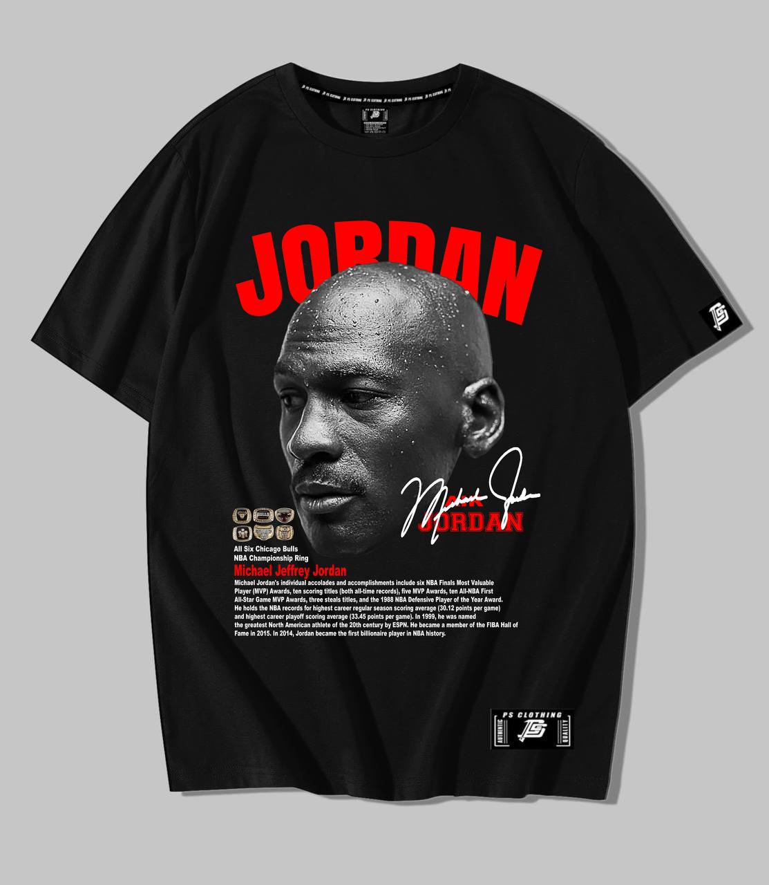 NBA HEADS "MICHAEL JORDAN"  OVERSIZE PREMIUM SHIRT