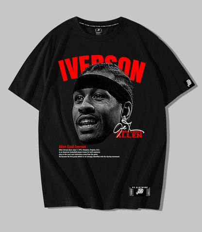 NBA HEADS "ALLEN IVERSON"  OVERSIZE PREMIUM SHIRT