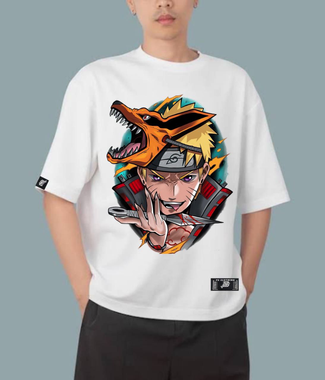 NARUTO SHIPPUDEN "KURAMA X NARUTO" OVERSIZE PREMIUM SHIRT