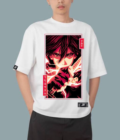 NARUTO SHIPPUDEN ''UCHIHA SASUKE'' OVERSIZE PREMIUM SHIRT