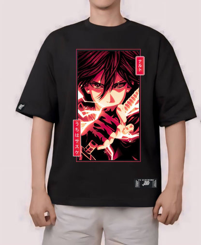 NARUTO SHIPPUDEN ''UCHIHA SASUKE'' OVERSIZE PREMIUM SHIRT