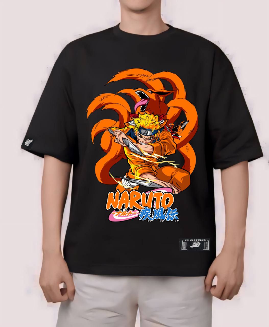 NARUTO SHIPPUDEN "KURAMA X NARUTO" OVERSIZE PREMIUM SHIRT