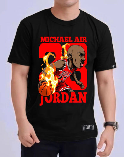 NBA ANIME MICHAEL JORDAN "23" ROUND NECK REGULAR FIT PREMIUM DESIGN