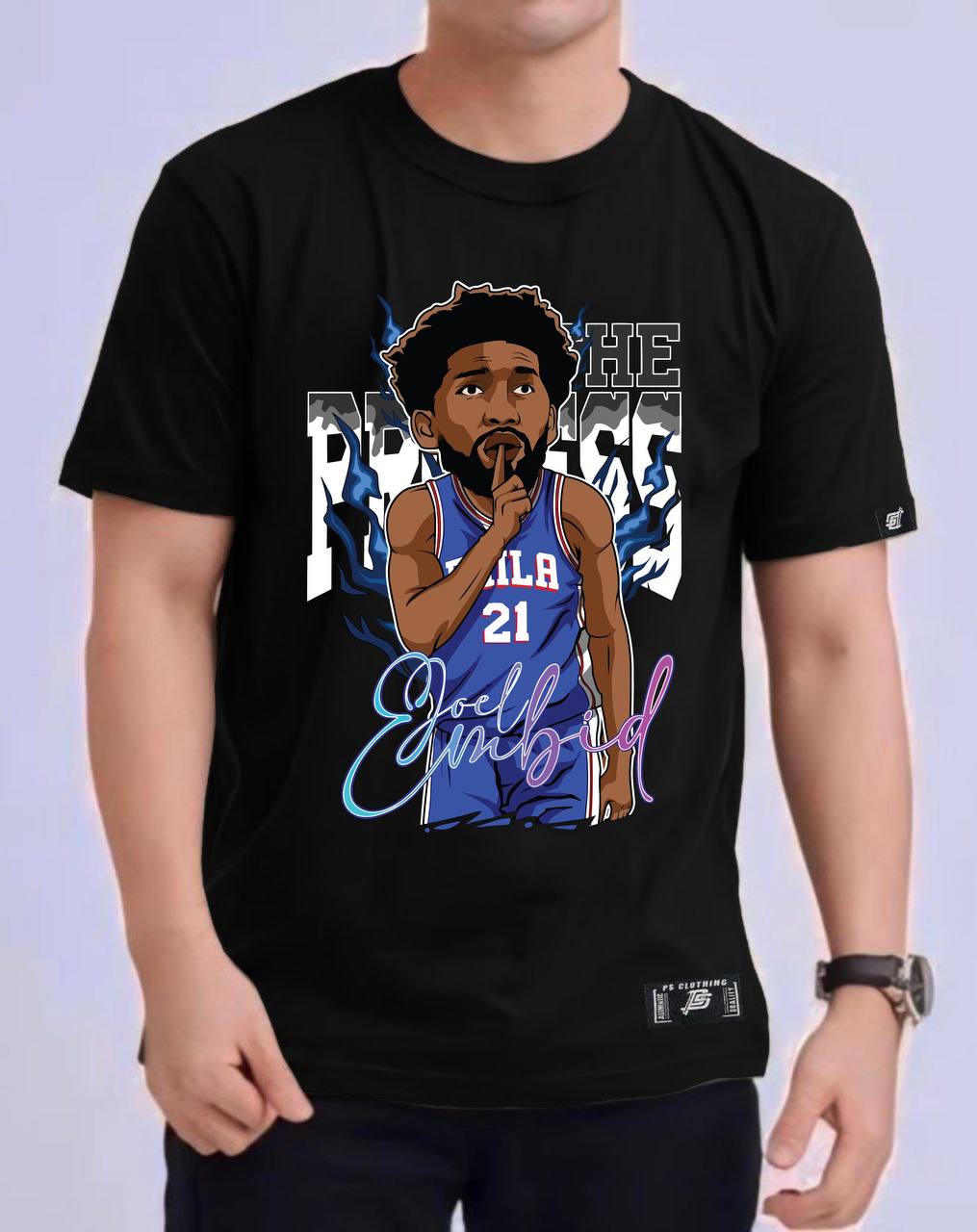 NBA ANIME "JOEL EMBID" ROUND NECK REGULAR FIT PREMIUM DESIGN