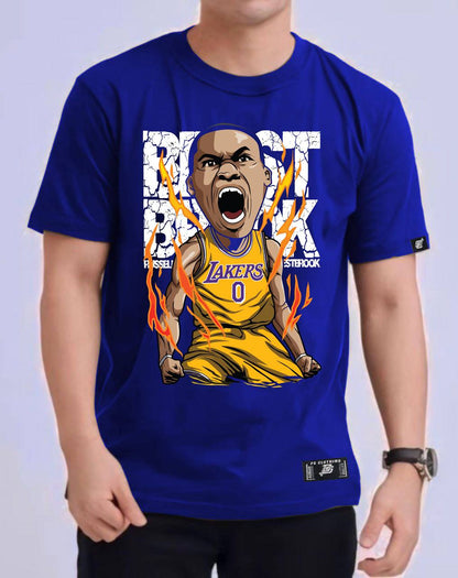 NBA ANIME "RUSSEL WESTBROOK" ROUND NECK REGULAR FIT PREMIUM DESIGN