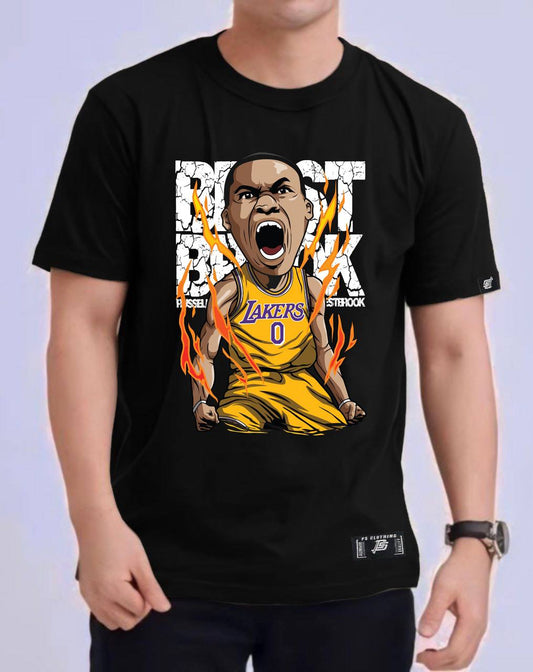 NBA ANIME "RUSSEL WESTBROOK" ROUND NECK REGULAR FIT PREMIUM DESIGN