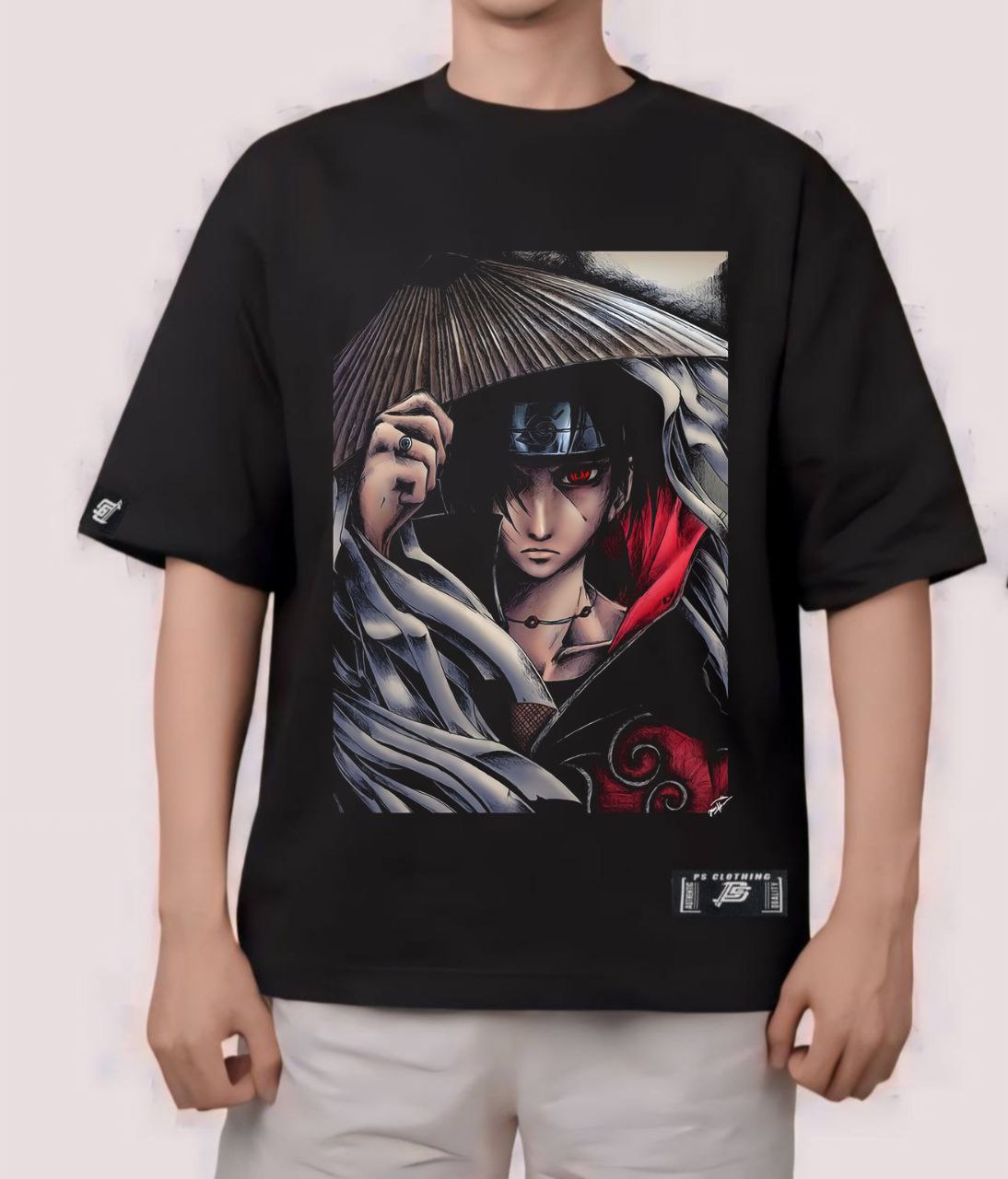 NARUTO SHIPPUDEN "UCHIHA ITACHI" VERSION 4 OVERSIZE PREMIUM SHIRT