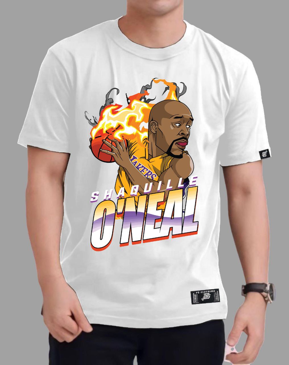 NBA ANIME "SHAQUILLE O'NEAL" ROUND NECK REGULAR FIT PREMIUM DESIGN