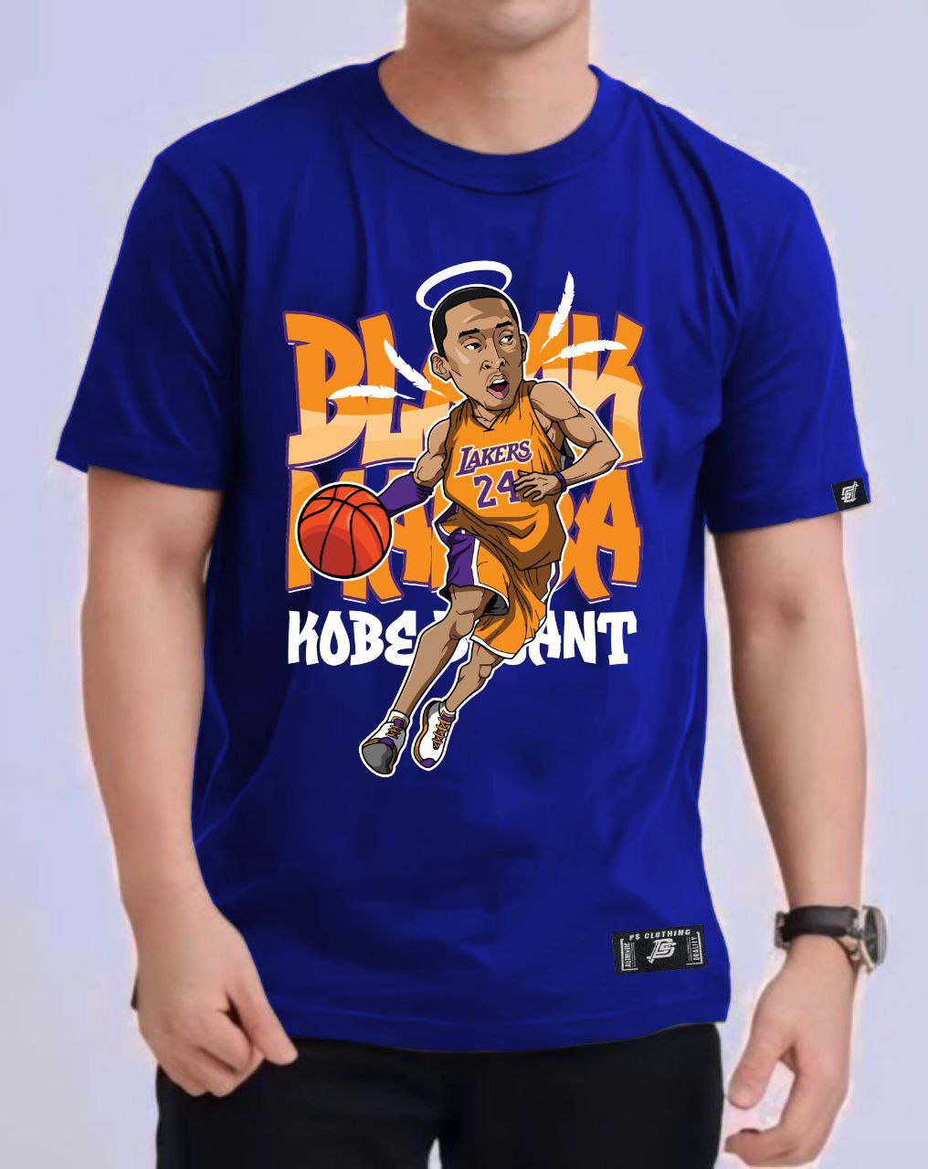 NBA ANIME "KOBE BRYANT" ROUND NECK REGULAR FIT PREMIUM DESIGN