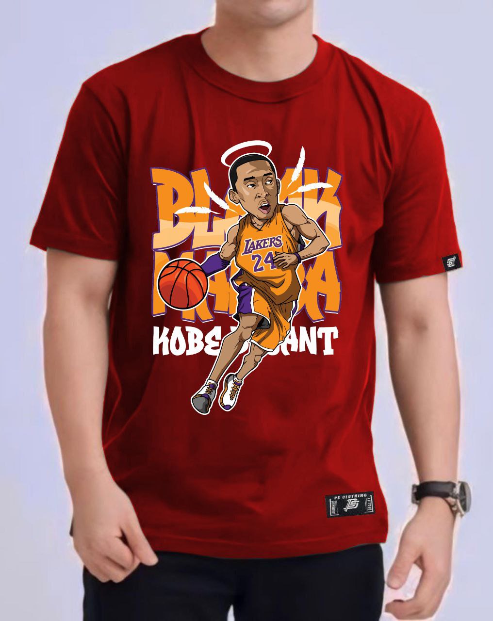 NBA ANIME "KOBE BRYANT" ROUND NECK REGULAR FIT PREMIUM DESIGN