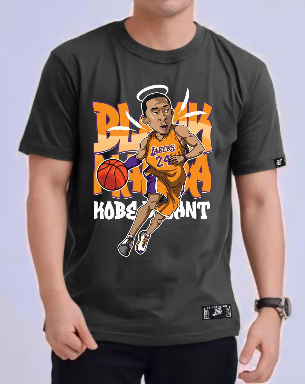 NBA ANIME "KOBE BRYANT" ROUND NECK REGULAR FIT PREMIUM DESIGN