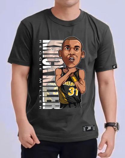 NBA ANIME "REGGIE MILLER" ROUND NECK REGULAR FIT PREMIUM DESIGN