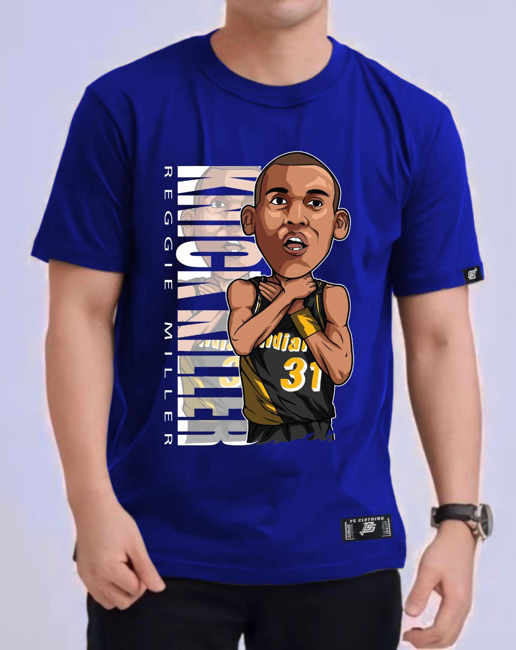 NBA ANIME "REGGIE MILLER" ROUND NECK REGULAR FIT PREMIUM DESIGN