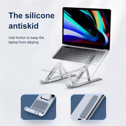 Laptop Stand With Phone Holder Laptop Holder Foldable Portable Support Stand Desktop Office 16inch