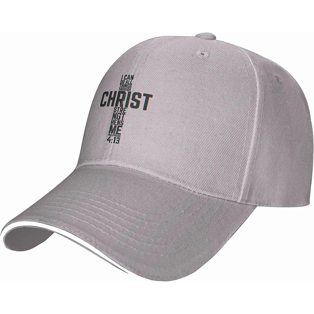 I Can Do All Things Through Christ Cap Christian Hats God Jesus Lord